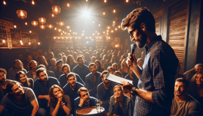 lyCKAD KONFERENCIER UNDER EN STANDUP-KVÄLL3