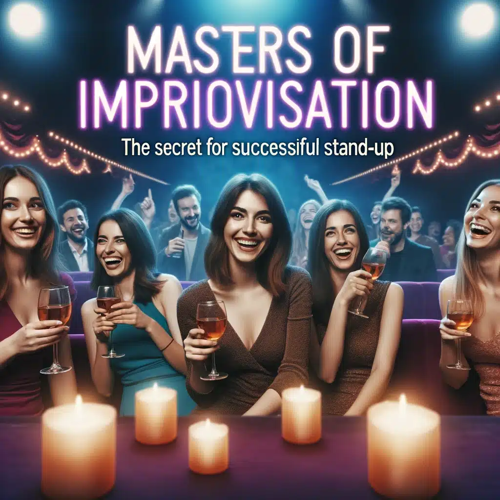 skrattande publik på en inpro comedy event