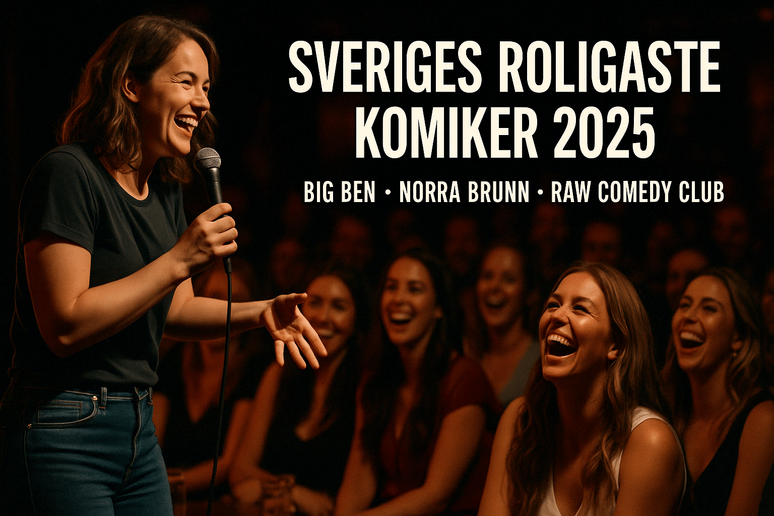 Roligaste svenska komikerna 2025