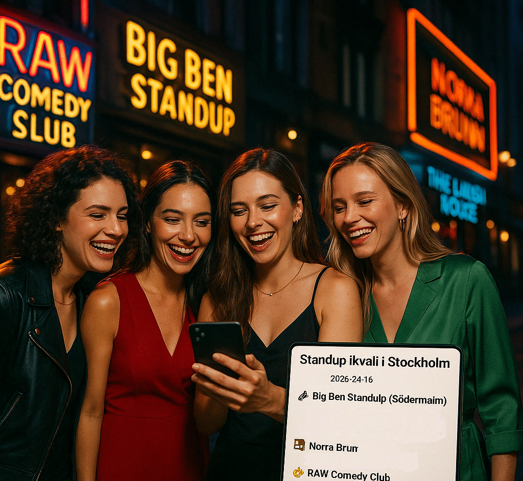 Standup ikväll i Stockholm