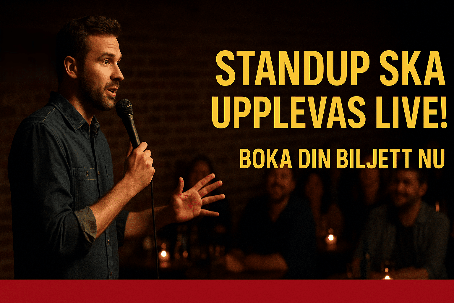 standup ska upplevas live