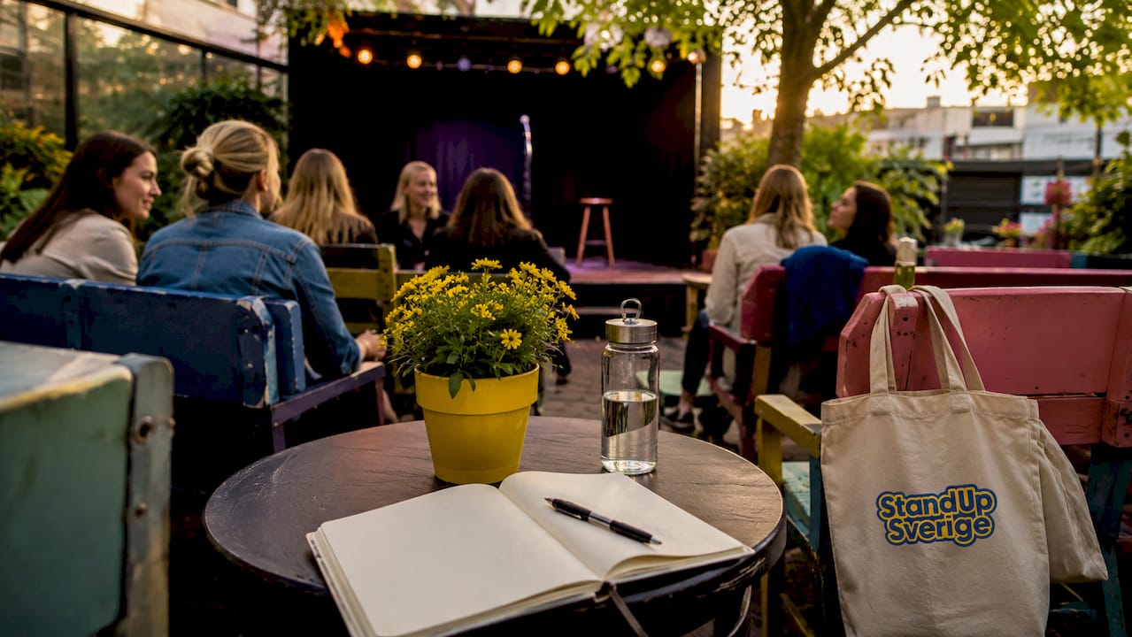 1784007616011_Backstage-table-with-standup-prep-items Bord bakom scenen med allt som behövs inför standupen